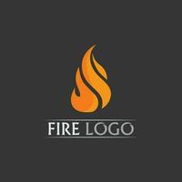 logo et icône de feu, énergie de conception d'illustration de flamme de vecteur d'élément enflammé chaud, chaud, avertissement, signe de cuisson, logo, icône, lumière, chaleur de puissance