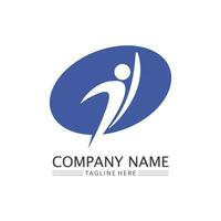 logo de personnes, équipe, succès, travail de personnes, groupe et communauté, vecteur de logo d'entreprise et d'entreprise et soins de conception, icône de la famille logo de réussite