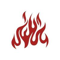 flammes. vecteur logo. inflammable symbole. Feu.