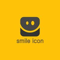 icône de sourire, sourire, conception de vecteur de logo entreprise d'émoticône heureuse, conception drôle et bonheur d'emoji de vecteur