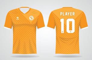 modèle de maillot de sport jaune pour les uniformes d'équipe et la conception de t-shirt de football vecteur