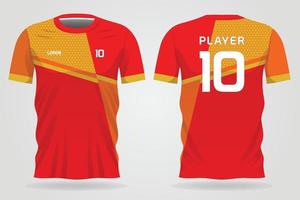 maillot de sport temporange tardif pour les uniformes d'équipe et la conception de t-shirts de football vecteur