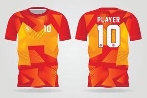 maillot de sport temporange tardif pour les uniformes d'équipe et la conception de t-shirts de football vecteur