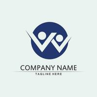 logo de la communauté les gens travaillent en équipe et en entreprise logo vectoriel et groupe de conception famille