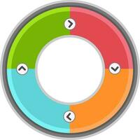 coloré infographie cercle élément pour entreprise. vecteur