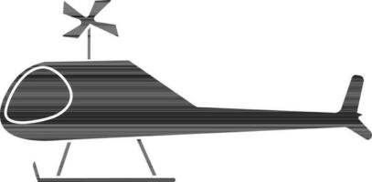 hélicoptère icône conception dans noir style pour luxe concept. vecteur