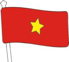 vecteur illustration de drapeau de vietnam.