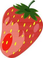 plat illustration de Frais fraise. vecteur