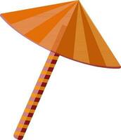 illustration de une champignon dans Orange couleur. vecteur