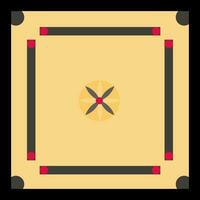 carrom planche dans plat style illustration. vecteur