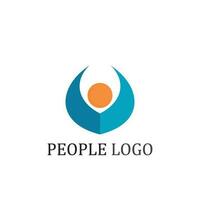 logo de personnes, équipe, succès, travail de personnes, groupe et communauté, vecteur de logo d'entreprise et d'entreprise et soins de conception, icône de la famille logo de réussite