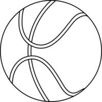 symbole de Balle icône dans accident vasculaire cérébral pour en jouant jeu. vecteur