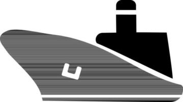 plat illustration de une navire bateau. vecteur