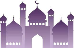 violet mosquée sur blanc Contexte. vecteur