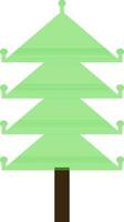 vert Couleur de arbre icône pour Nouveau année concept. vecteur