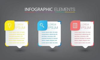 infographie de bannière de modèle de zone de texte moderne vecteur