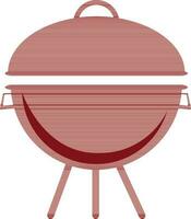 plat illustration de barbecue gril. vecteur