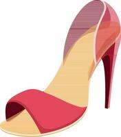 illustration de haute talon chaussure ou sandale conception. vecteur