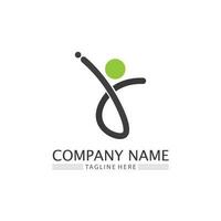 logo de personnes, équipe, succès, travail de personnes, groupe et communauté, vecteur de logo d'entreprise et d'entreprise et soins de conception, icône de la famille logo de réussite