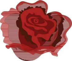 magnifique abstrait rouge Rose. vecteur