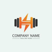 conception de logo de remise en forme vector illustrationicon