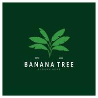 Facile silhouette banane arbre logo. plat conception vecteur