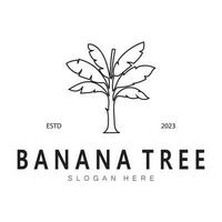 Facile silhouette banane arbre logo. plat conception vecteur