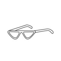 lunettes de soleil dans le style doodle vecteur