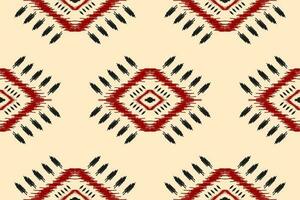 bel art de motif tribal ethnique. modèle sans couture ikat ethnique. style américain et mexicain. vecteur