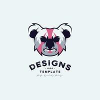 ours tête vecteur logo inspiration