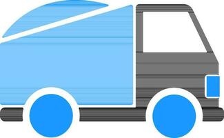 plat illustration de une un camion signe ou symbole. vecteur