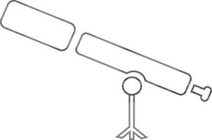 télescope icône dans isolé pour éducation concept. vecteur