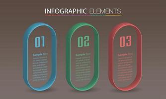 infographie de bannière de modèle de zone de texte moderne vecteur