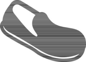noir des chaussures icône sur blanc Contexte. vecteur