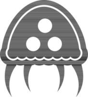 méduse icône ou symbole. vecteur