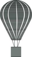 illustration de noir et blanc style de parachute icône. vecteur