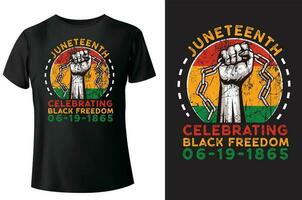 juneteenth célébrer noir liberté 1965 T-shirt conception et vecteur illustration