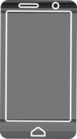 illustration de une téléphone intelligent dans noir et blanc couleur. vecteur