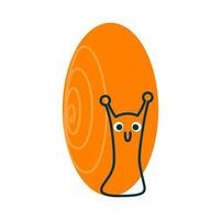 escargot coquille spirale dessin animé animal math forme vecteur