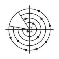 vecteur d'icône satellite