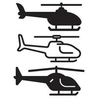vecteur d'icône d'hélicoptère