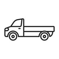 icône de camionnette vecteur