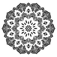 mandala modèle pochoir abstrait floral ornement vecteur