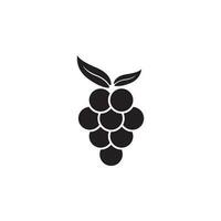 icône de fruit de raisin vecteur