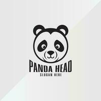 Panda logo esport équipe conception jeu mascotte vecteur