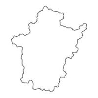 békés comté carte, administratif district de Hongrie. vecteur illustration.