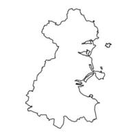 comté Dublin carte, administratif comtés de Irlande. vecteur illustration.