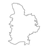 jelgava district carte, administratif division de Lettonie. vecteur illustration.