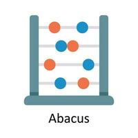 abaque vecteur plat icône conception illustration. éducation et apprentissage symbole sur blanc Contexte eps dix fichier