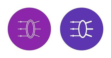 icône de vecteur de réfraction